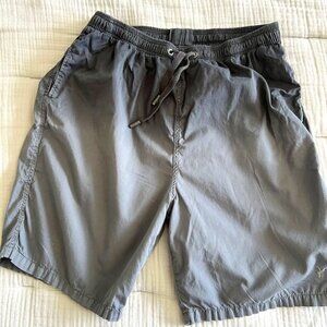 All Saints Men's Boardshorts Swim Gray Ombre Dip Dye XL